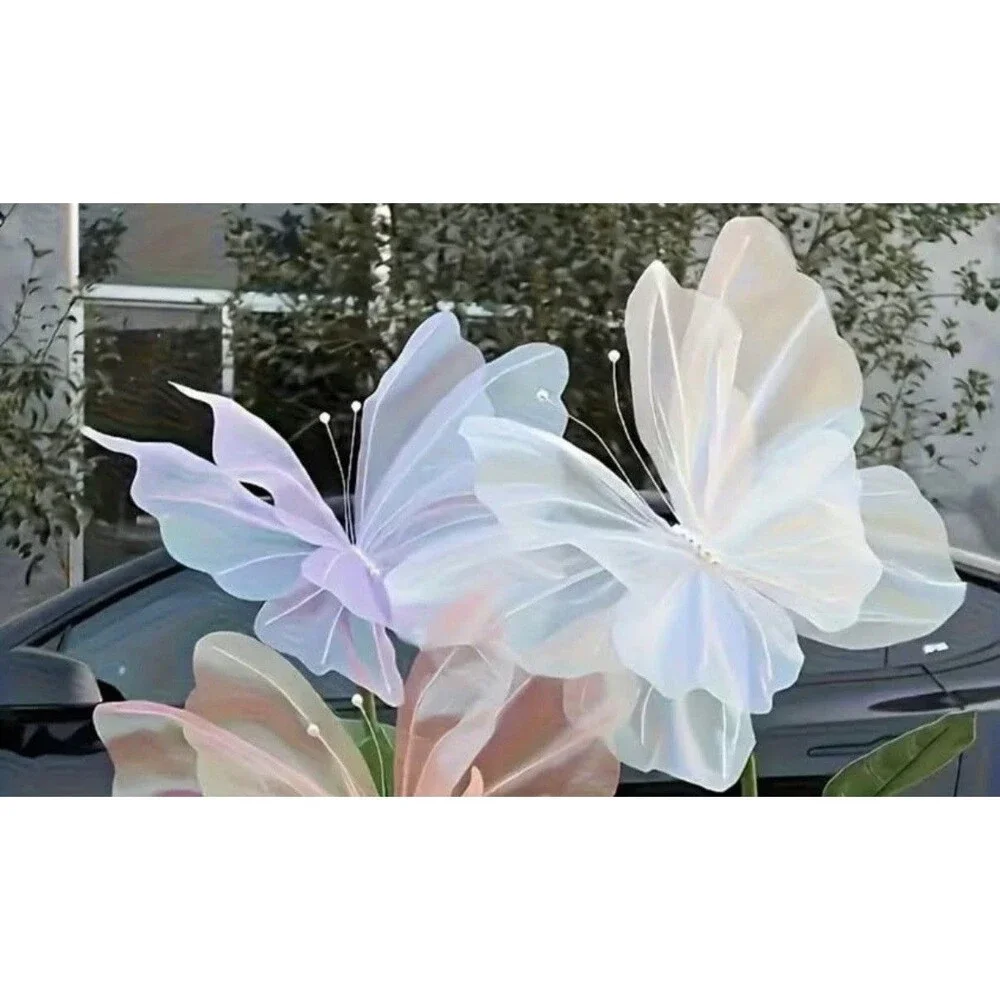 Wedding bundle lot of 17 sunglasses, table runners, butterfly decor, bride fan,
